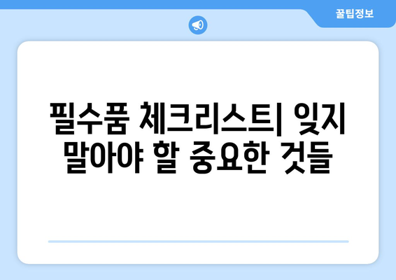 아기와 함께하는 안전한 외출 팁